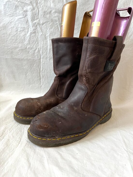 Dr Martens Boots Icon 2295 Steel Toe Work brown leather mens 13 pull on safety main image 13